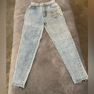 DAKOTA BLUE WOMENS VINTAGE HIGH WAISTED LIGHT WASH JEANS SIZE 5